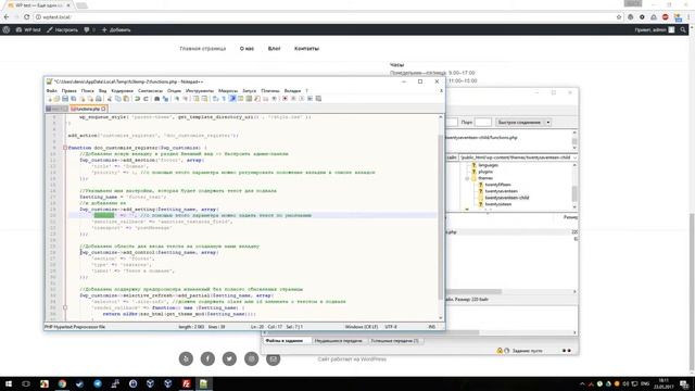 Compnot #4. Как добавить редактируемый из админ-панели текст в подвал сайта в WordPress смотреть онлайн