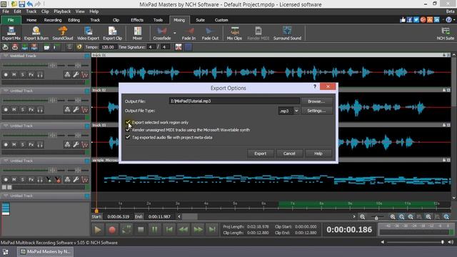 How to Save as MP3 | MixPad Audio Mixing Software Tutorial | смотреть онлайн