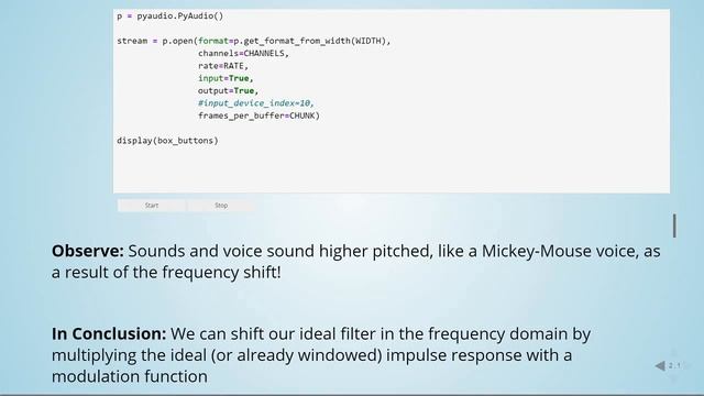 MSP: 06b Filter Design with the Window Method - 08 HP and BP with Modulation: Python Example смотреть онлайн