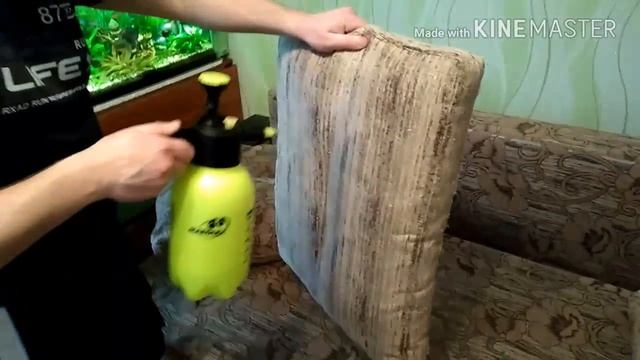 Химчистка дивана. Удаление запаха. Kärcher Puzzi 10/1, чистящие средства PROCHEM, GRASS. смотреть онлайн