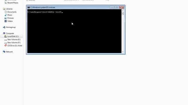 WINDOWS MKDIR COMMAND DEMO смотреть онлайн