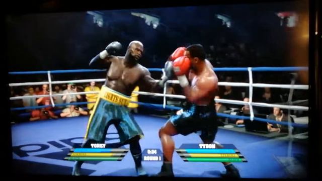 James "lights out" Toney vs Mike Tyson. Fight night round 4. смотреть онлайн
