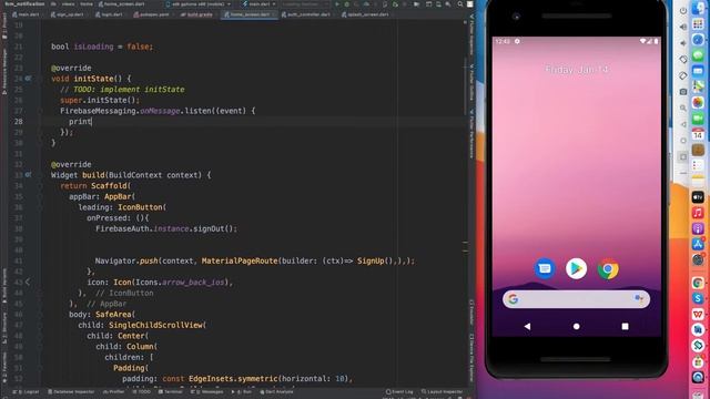 Push Notification in Flutter firebase part-l смотреть онлайн