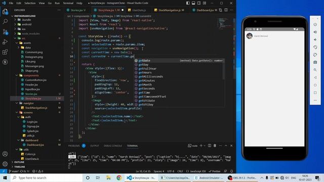 Instagram Stories | Instagram Clone | Part-5 | React Native | HINDI смотреть онлайн