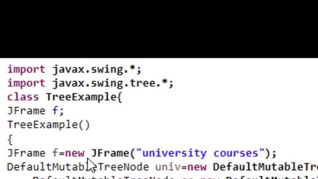 JTree Swing component смотреть онлайн