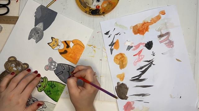 Настольный театр своими руками/Русские народные сказки/Колобок/Теремок/Theater for children/ смотреть онлайн
