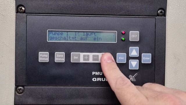 Переключение насосов через панель управления GRUNDFOS смотреть онлайн