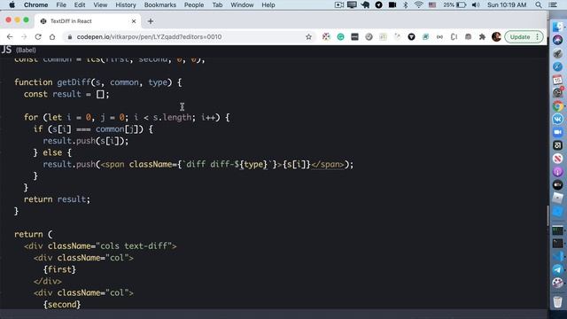 Алгоритмы на JS #8: Рекурсия с мемоизацией для вычисления diff'а текста смотреть онлайн