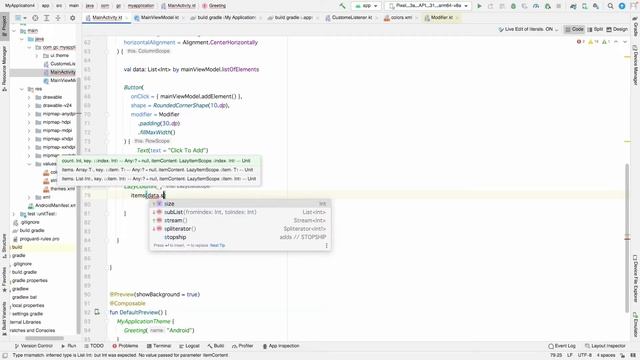 How and when to use MutableStateListOf, Observe changes in List, Jetpack-compose basics in Android смотреть онлайн