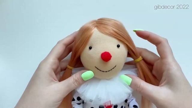 Кукла Клоун — Урок 8. Оформляем личико | Мастер-класс по арлекину | DIY circus toy, clown doll смотреть онлайн