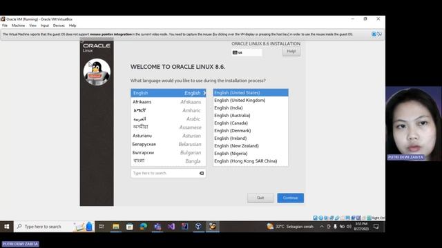 Video Tutorial Instalasi Oracle Linux 8.6 di dalam Virtual Box (825220135 Putri Dewi Zabita) смотреть онлайн