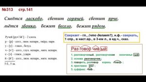 ГДЗ 4 класс, Русский язык, Упражнение. 313  Канакина В.П Горецкий В.Г Учебник, 2 част