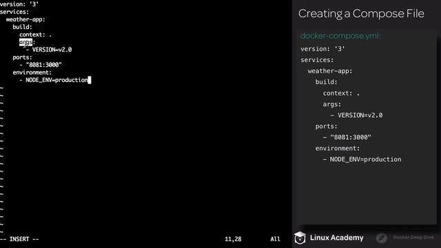 11 3 Creating a Compose File смотреть онлайн