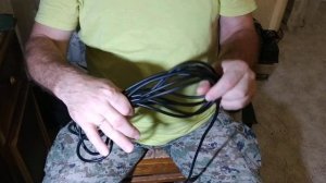 Правильное сматывание кабеля восьмёркой