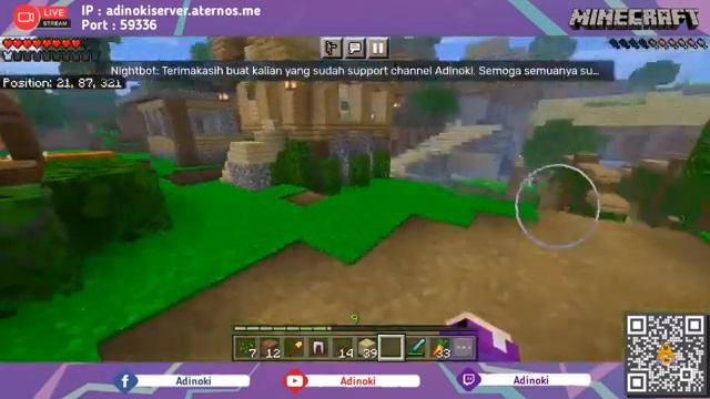 ? Live #4 - Adinoki Server Minecraft Survival Indonesia - MCPE 1.19 - Java Bedrock смотреть онлайн
