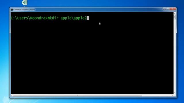 Windows Command Prompt -3 Creating and deleting directories/folders смотреть онлайн