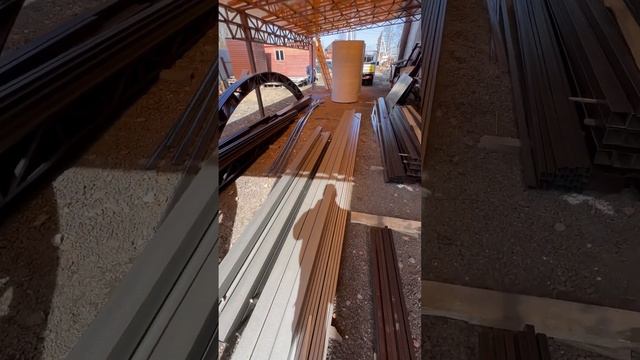 Готовим к погрузке очередной комплект навеса для автомобилей #навесы #спецкаркас