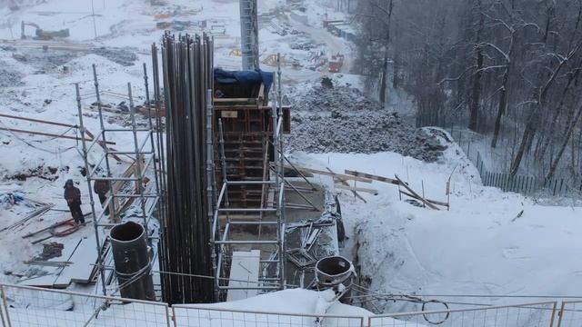 Съёмка таймлапс строительства канатной дороги в России. Таймлапс камера 4K+, 4G/LTE смотреть онлайн