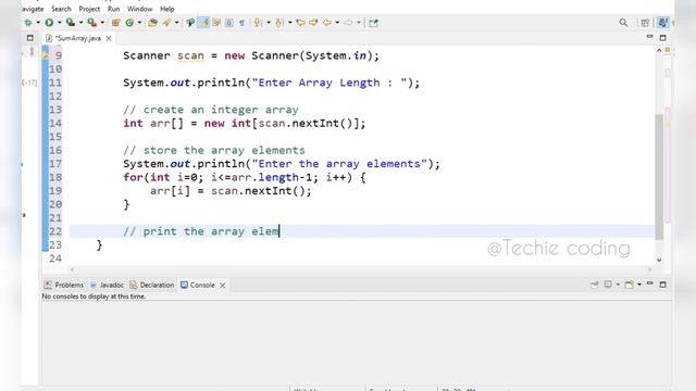 Java Program to add Array Elements | Sum of array Elements #datastructures #arraysinjava смотреть онлайн