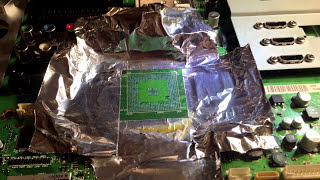 Ремонт материнской платы телевизора Philips 37PFL5603S/60. Реболл процессора. смотреть онлайн