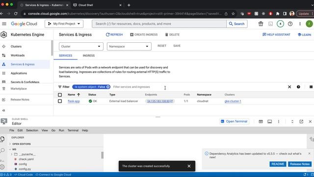 Public GKE cluster egress traffic via Cloud NAT смотреть онлайн
