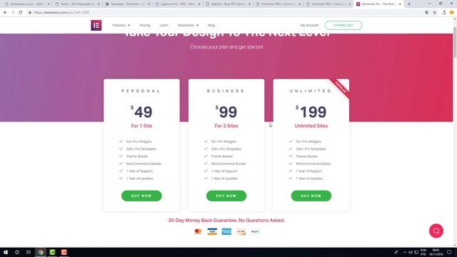 Elementor PRO - Tipos de Licença смотреть онлайн