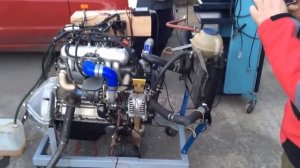 Турбированный двигатель УМЗ - 417 (414) ТУРБО УАЗ 469 пробный запуск