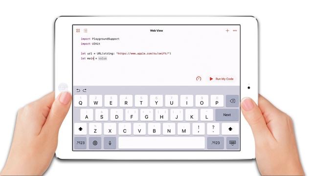 Веб-приложение за 4 минуты. UIWebView в Swift Playgrounds для iPad. смотреть онлайн