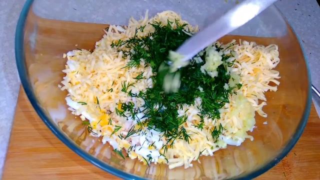 Новый салат из крабовых палочек. смотреть онлайн