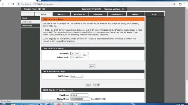 D-Link Wi-Fi Router Configuration | Lan Port | DHCP Server смотреть онлайн