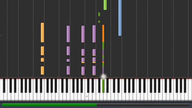 How to play The Final Countdown on piano Synthesia смотреть онлайн