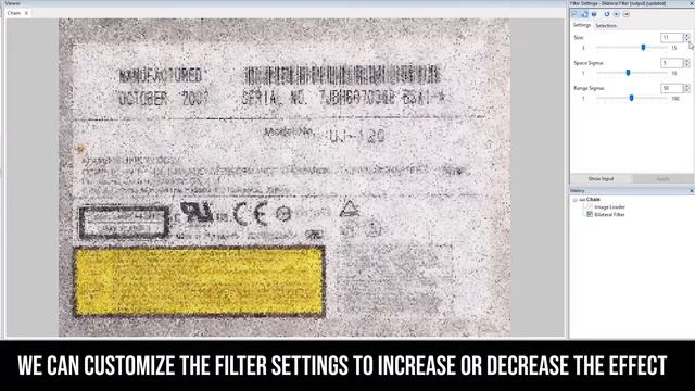 Bilateral Filter: Smooth The Image With A Bilateral Gaussian Filter In Amped FIVE