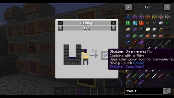 Tinkers'Construct 2 - Tinkers' Combos - Best Pick Axe for early and late game!