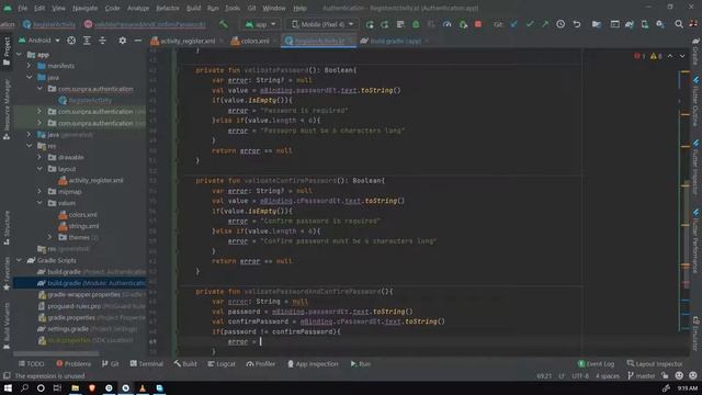 Android Login and Registration Functionality Using Kotlin - Part 3 смотреть онлайн