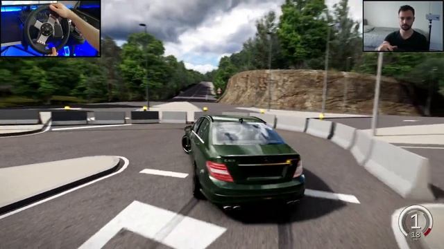 Mercedes C63 AMG ile Şile Yolunda Gazlıyoruz - ASSETTO CORSA смотреть онлайн