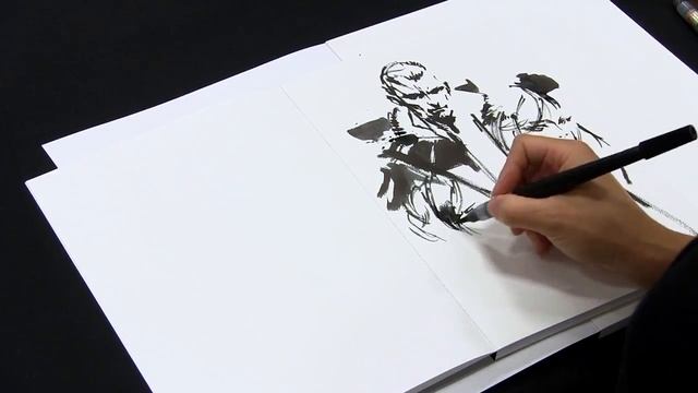 LEFT ALIVE | Yoji Shinkawa Original Art Piece Timelapse смотреть онлайн