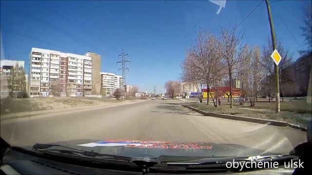 Обзор экзаменационного маршрута ГИБДД №1. Видео 5 смотреть онлайн