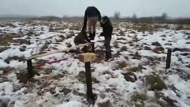 Как в России устанавливают сваи под дом. Монтаж свайного поля смотреть онлайн