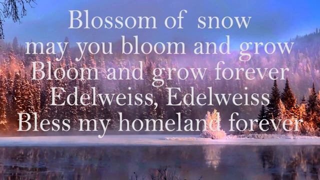 Edelweiss (lyrics) - Julie Andrews