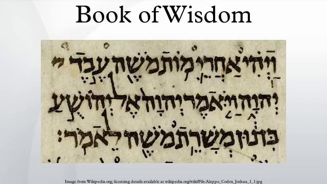 Book Of Wisdom