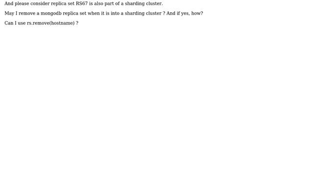 remove a mongodb replica set when into a sharding cluster (2 Solutions!!) смотреть онлайн