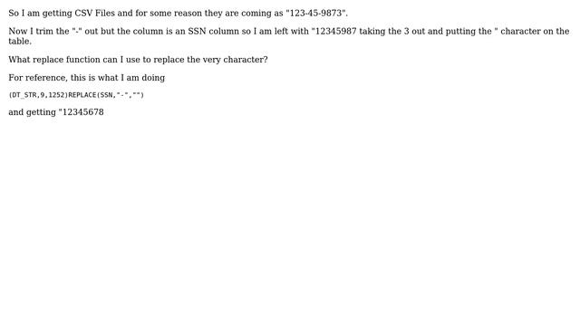 Replace " " character derived column SSIS смотреть онлайн