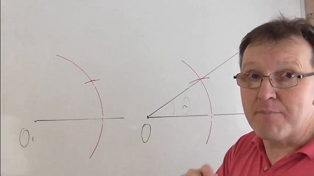 Построить угол , равный данному. смотреть онлайн