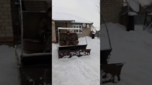 Самодельный двухгусеничный снегоход