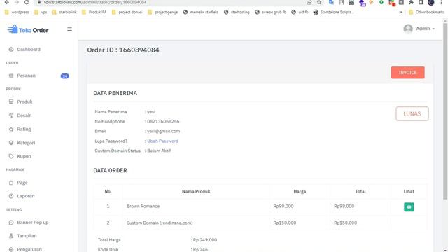 cara custome domain di toko order wedding смотреть онлайн