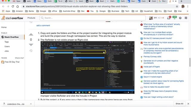 Visual studio not showing files | bin, obj, sln, csproj file missing смотреть онлайн