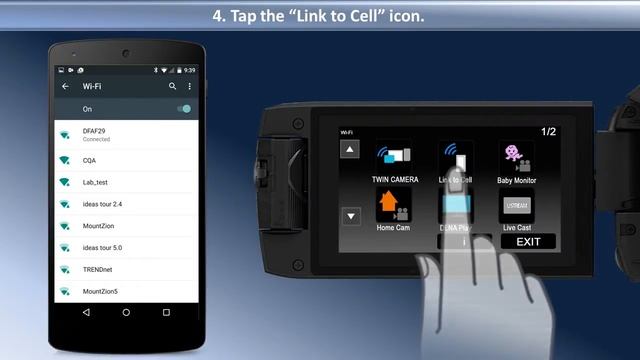 Panasonic - Camcorders - HC-WX970, HC-VX870K, HC-V770K - How to connect an Android device via SSID. смотреть онлайн