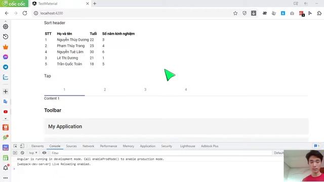 Angular Material - Sort header, Tap, Toolbar, Slider, SnackBar, Slide toggle смотреть онлайн