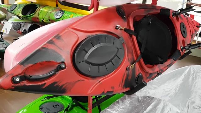 The Strider From Winner Kayak In Red Black Swirl Blend