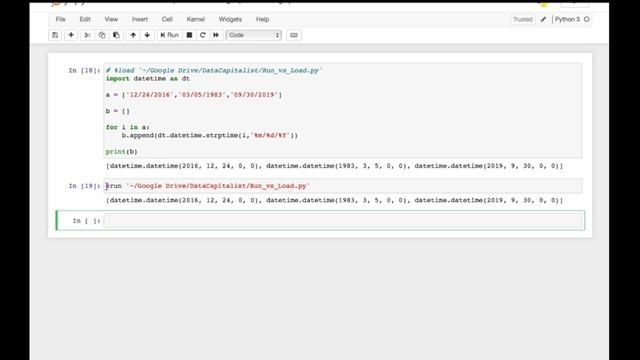Import & run Python file (.py) in Jupyter Notebooks: %run %load смотреть онлайн